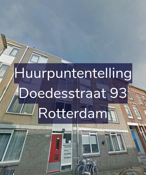 Foto gevel Huurpuntentelling voor Doedesstraat 93, Rotterdam