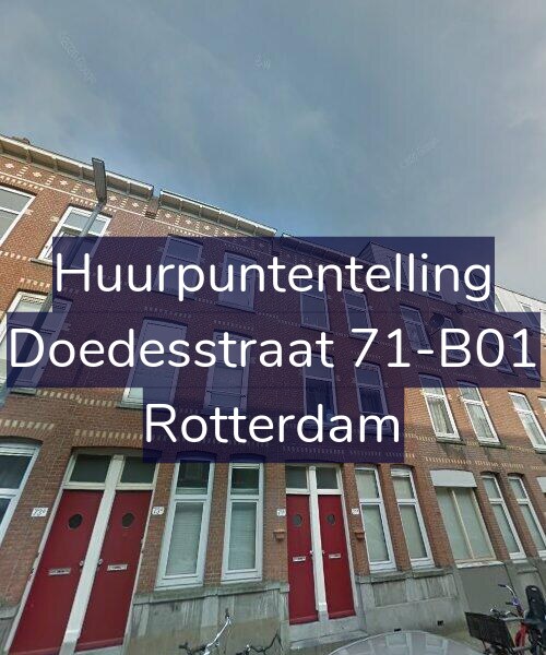 Foto gevel Huurpuntentelling voor Doedesstraat 71-B01, Rotterdam