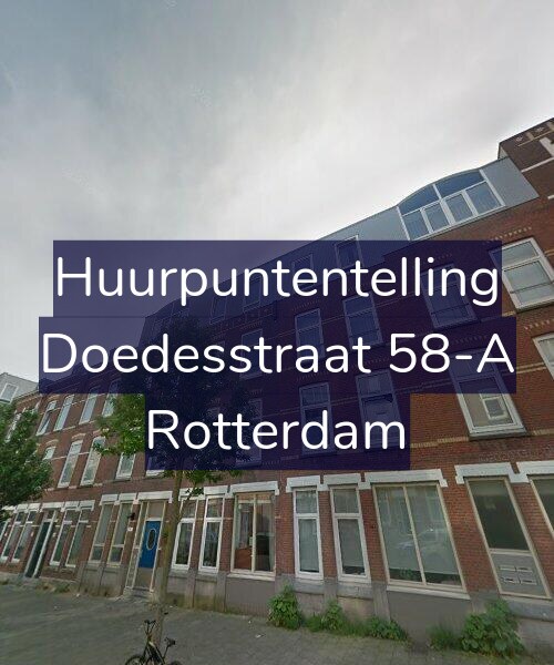 Foto gevel Huurpuntentelling voor Doedesstraat 58-A, Rotterdam