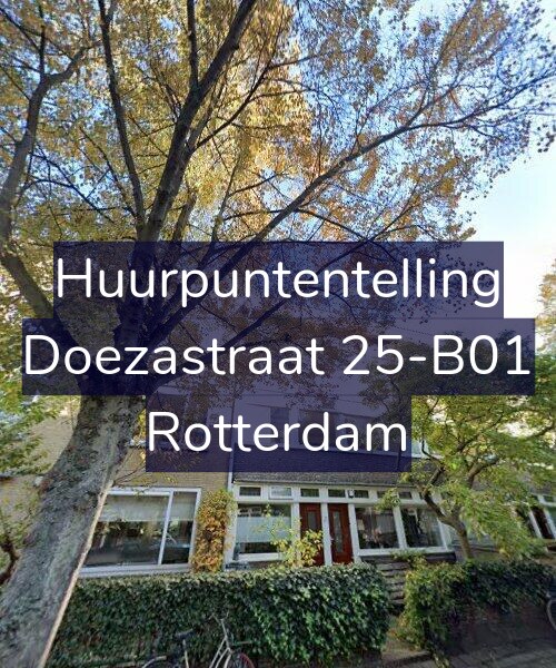 Foto gevel Huurpuntentelling voor Doezastraat 25-B01, Rotterdam
