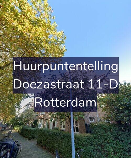Foto gevel Huurpuntentelling voor Doezastraat 11-D, Rotterdam