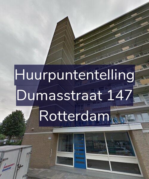 Foto gevel Huurpuntentelling voor Dumasstraat 147, Rotterdam