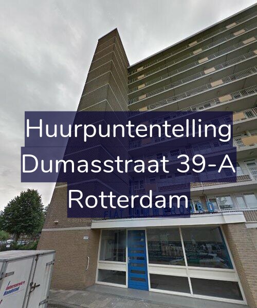 Foto gevel Huurpuntentelling voor Dumasstraat 39-A, Rotterdam