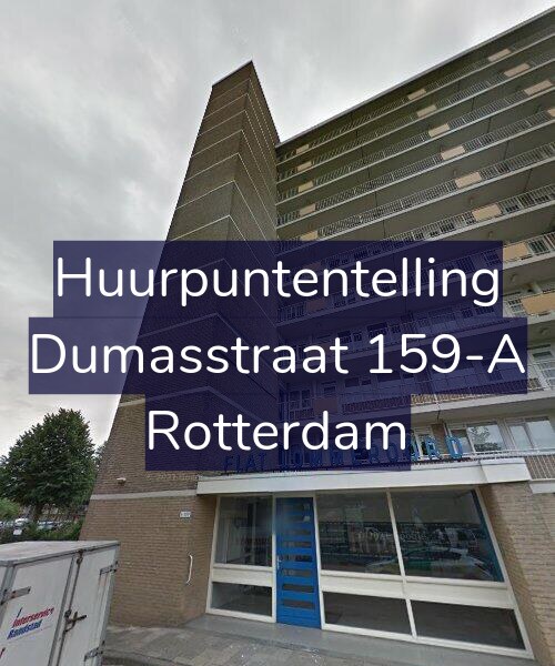 Foto gevel Huurpuntentelling voor Dumasstraat 159-A, Rotterdam