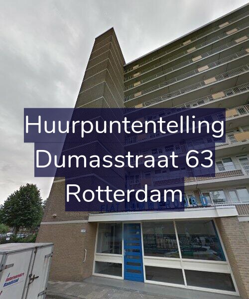 Foto gevel Huurpuntentelling voor Dumasstraat 63, Rotterdam