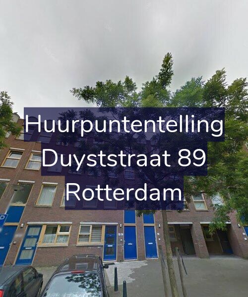 Foto gevel Huurpuntentelling voor Duyststraat 89, Rotterdam