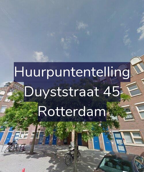 Foto gevel Huurpuntentelling voor Duyststraat 45, Rotterdam