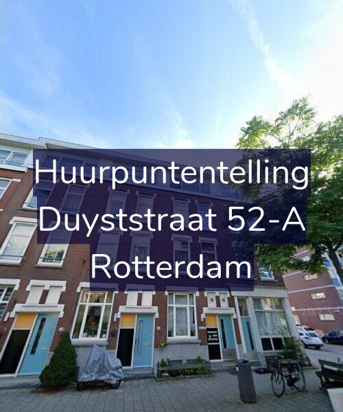 Foto gevel Huurpuntentelling voor Duyststraat 52-A, Rotterdam