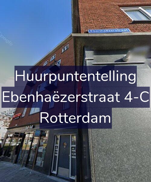 Foto gevel Huurpuntentelling voor Ebenhaëzerstraat 4-C, Rotterdam