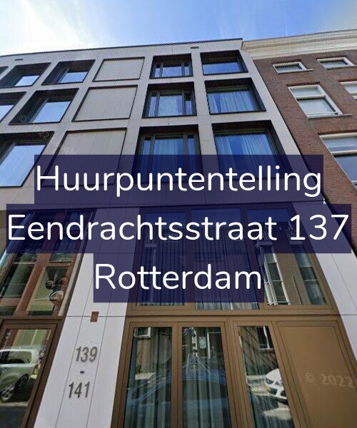 Foto gevel Huurpuntentelling voor Eendrachtsstraat 137, Rotterdam