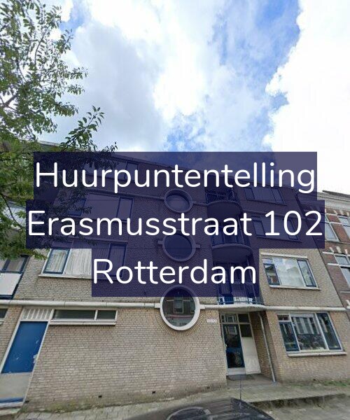 Foto gevel Huurpuntentelling voor Erasmusstraat 102, Rotterdam