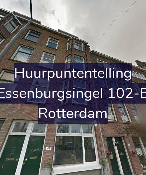 Foto gevel Huurpuntentelling voor Essenburgsingel 102-B, Rotterdam