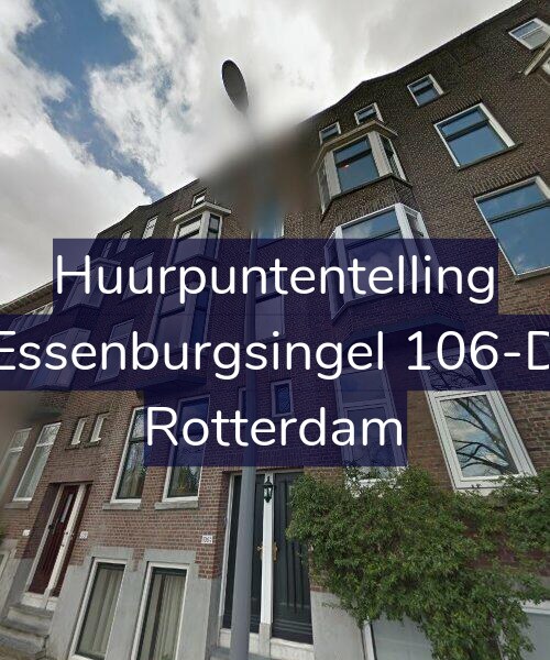 Foto gevel Huurpuntentelling voor Essenburgsingel 106-D, Rotterdam