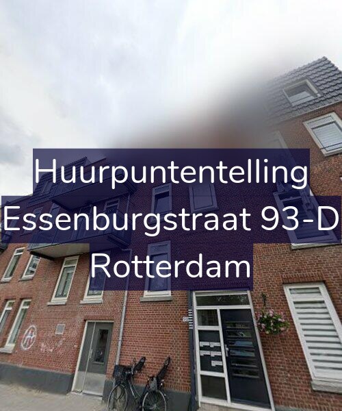 Foto gevel Huurpuntentelling voor Essenburgstraat 93-D, Rotterdam