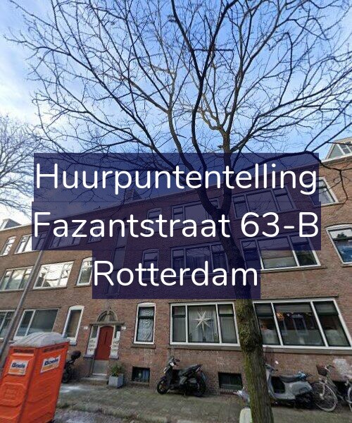 Foto gevel Huurpuntentelling voor Fazantstraat 63-B, Rotterdam