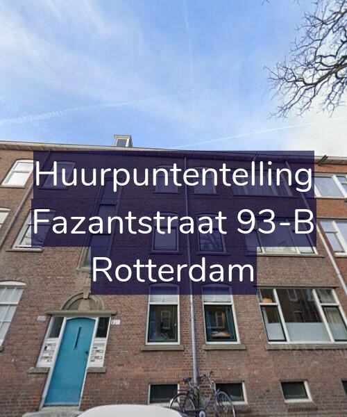 Foto gevel Huurpuntentelling voor Fazantstraat 93-B, Rotterdam