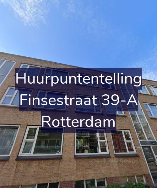 Foto gevel Huurpuntentelling voor Finsestraat 39-A, Rotterdam