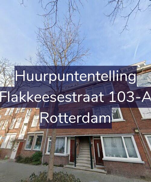 Foto gevel Huurpuntentelling voor Flakkeesestraat 103-A, Rotterdam