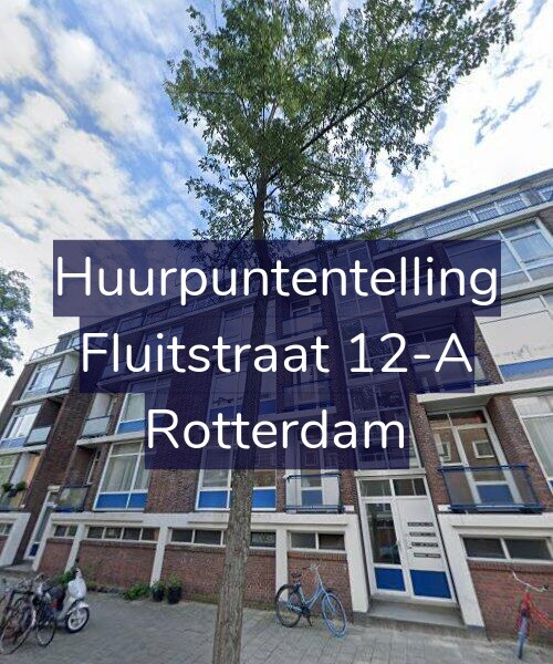 Foto gevel Huurpuntentelling voor Fluitstraat 12-A, Rotterdam