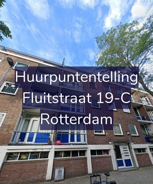 Foto gevel Huurpuntentelling voor Fluitstraat 19-C, Rotterdam