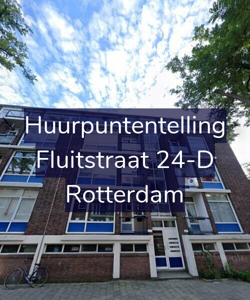 Foto gevel Huurpuntentelling voor Fluitstraat 24-D, Rotterdam