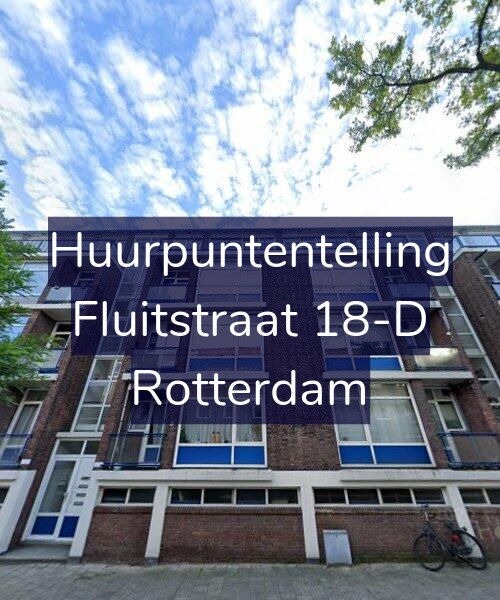 Foto gevel Huurpuntentelling voor Fluitstraat 18-D, Rotterdam