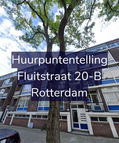Foto gevel Huurpuntentelling voor Fluitstraat 20-B, Rotterdam