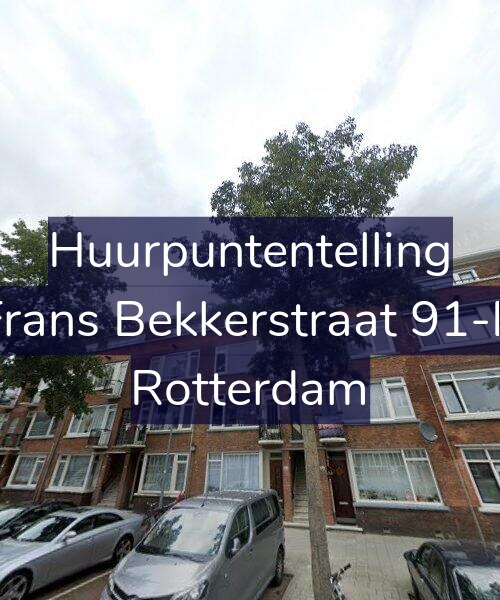 Foto gevel Huurpuntentelling voor Frans Bekkerstraat 91-B, Rotterdam