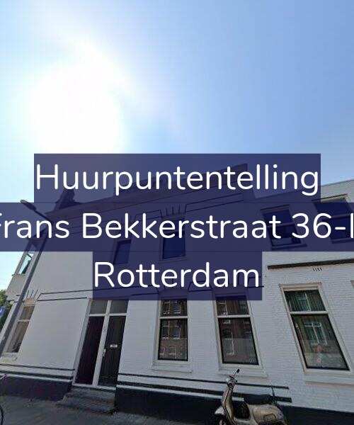 Foto gevel Huurpuntentelling voor Frans Bekkerstraat 36-B, Rotterdam