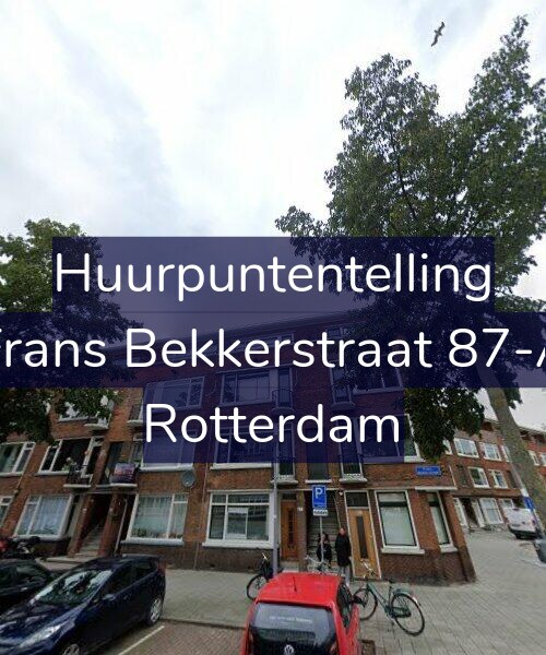 Foto gevel Huurpuntentelling voor Frans Bekkerstraat 87-A, Rotterdam