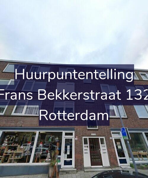 Foto gevel Huurpuntentelling voor Frans Bekkerstraat 132, Rotterdam