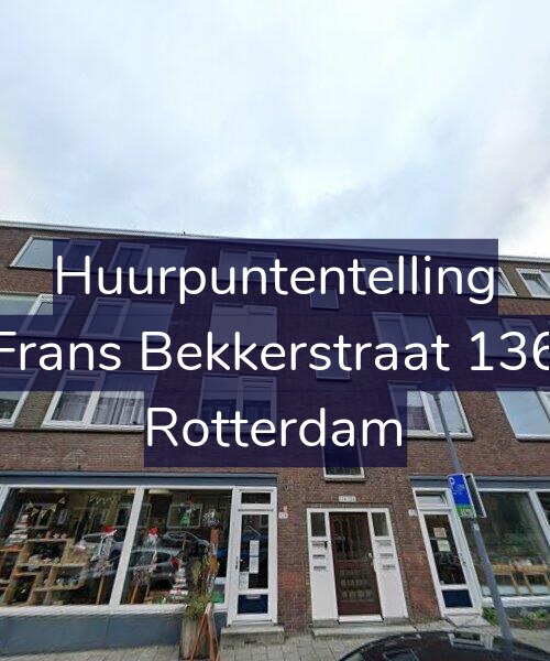 Foto gevel Huurpuntentelling voor Frans Bekkerstraat 136, Rotterdam