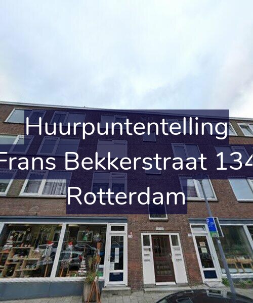Foto gevel Huurpuntentelling voor Frans Bekkerstraat 134, Rotterdam
