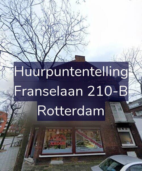 Foto gevel Huurpuntentelling voor Franselaan 210-B, Rotterdam