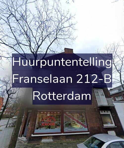 Foto gevel Huurpuntentelling voor Franselaan 212-B, Rotterdam