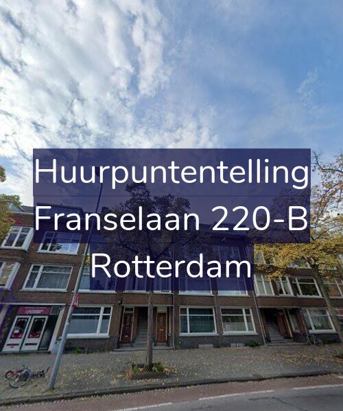 Foto gevel Huurpuntentelling voor Franselaan 220-B, Rotterdam
