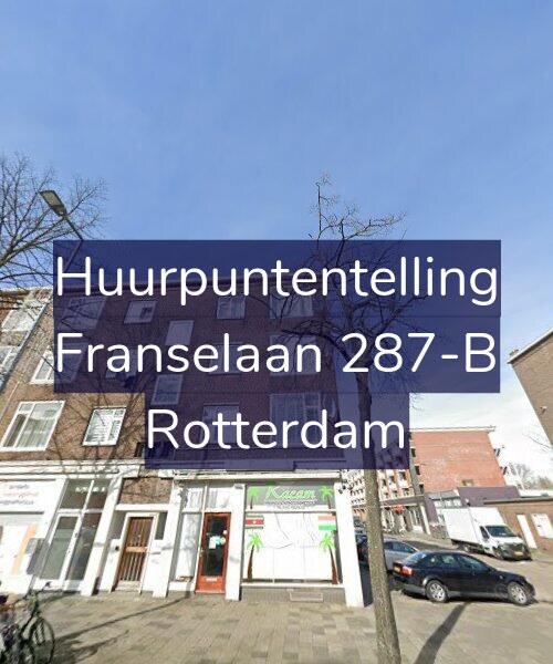 Foto gevel Huurpuntentelling voor Franselaan 287-B, Rotterdam