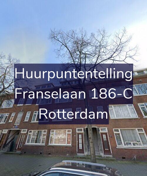 Foto gevel Huurpuntentelling voor Franselaan 186-C, Rotterdam
