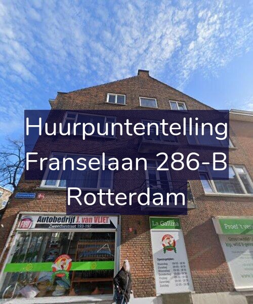 Foto gevel Huurpuntentelling voor Franselaan 286-B, Rotterdam