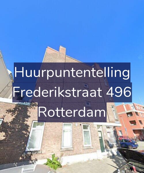 Foto gevel Huurpuntentelling voor Frederikstraat 496, Rotterdam