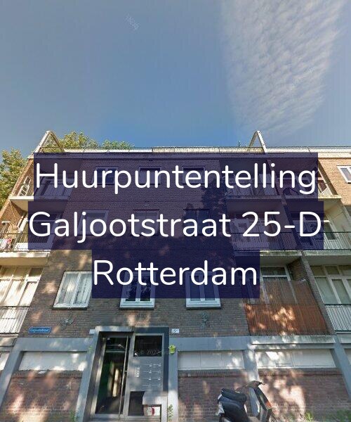 Foto gevel Huurpuntentelling voor Galjootstraat 25-D, Rotterdam