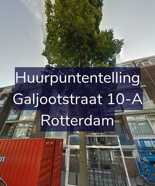 Foto gevel Huurpuntentelling voor Galjootstraat 10-A, Rotterdam