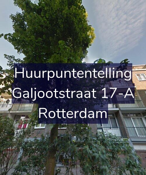 Foto gevel Huurpuntentelling voor Galjootstraat 17-A, Rotterdam