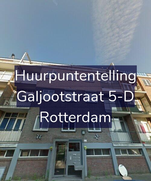 Foto gevel Huurpuntentelling voor Galjootstraat 5-D, Rotterdam