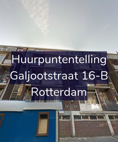 Foto gevel Huurpuntentelling voor Galjootstraat 16-B, Rotterdam