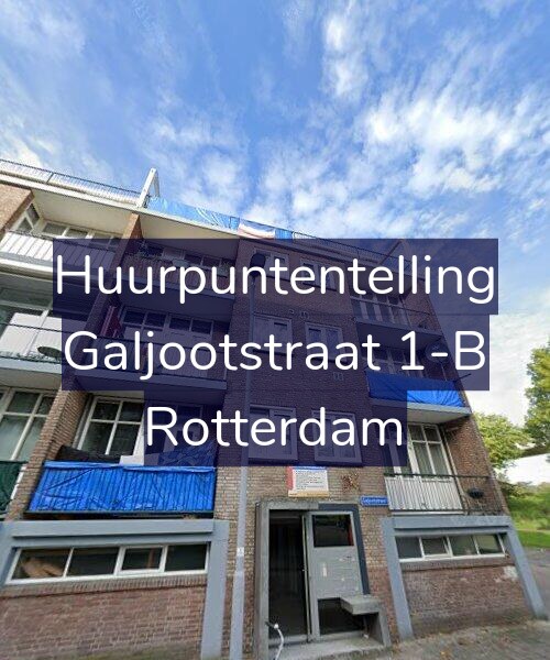 Foto gevel Huurpuntentelling voor Galjootstraat 1-B, Rotterdam