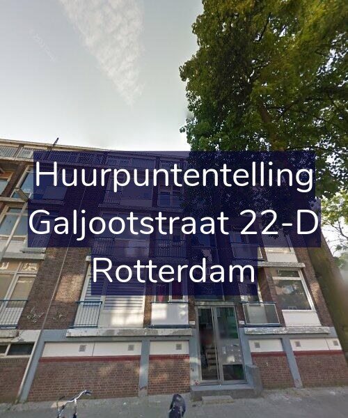 Foto gevel Huurpuntentelling voor Galjootstraat 22-D, Rotterdam