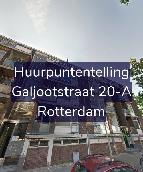 Foto gevel Huurpuntentelling voor Galjootstraat 20-A, Rotterdam