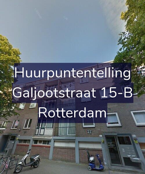 Foto gevel Huurpuntentelling voor Galjootstraat 15-B, Rotterdam