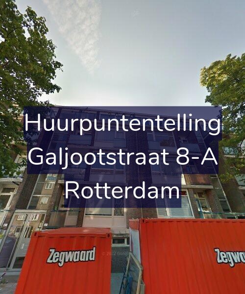 Foto gevel Huurpuntentelling voor Galjootstraat 8-A, Rotterdam